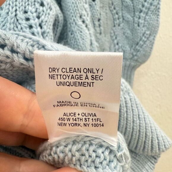 Alice + Olivia Light Blue Turtleneck Sweater - Picture 8 of 9